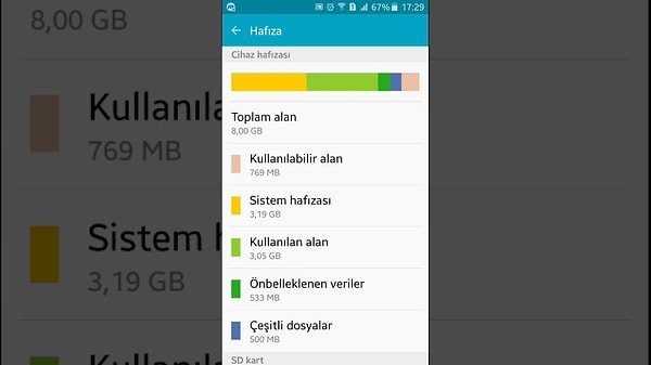 9. Telefon hafızanızda yer açın.