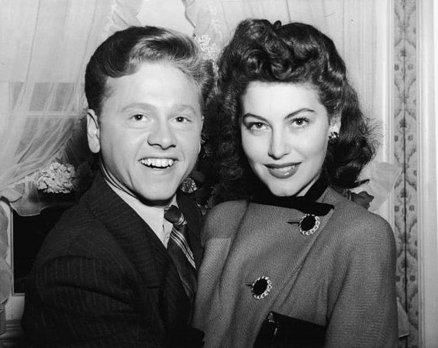 2. Mickey Rooney ve Ava Gardner, 1942