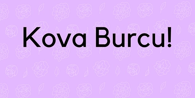 Sen Kova Burcu Olmalısın!