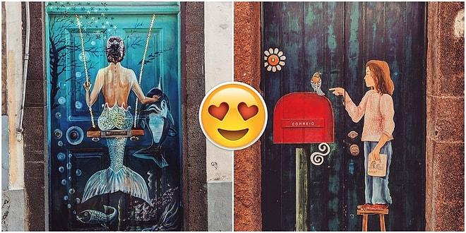 Sokakta Sanat Var! Madeira Adası'nın Sokaklarını Süsleyen ve Canlandıran Birbirinden Güzel 28 Kapı