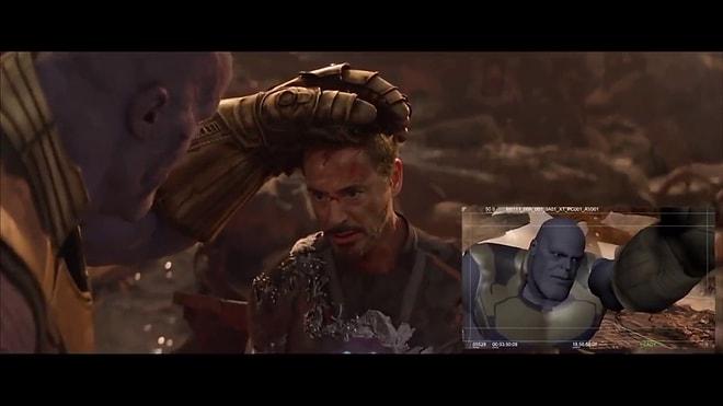 Avengers Infinity War'daki Thanos vs Iron Man ve Dr. Strange Savaşının Kamera Arkası