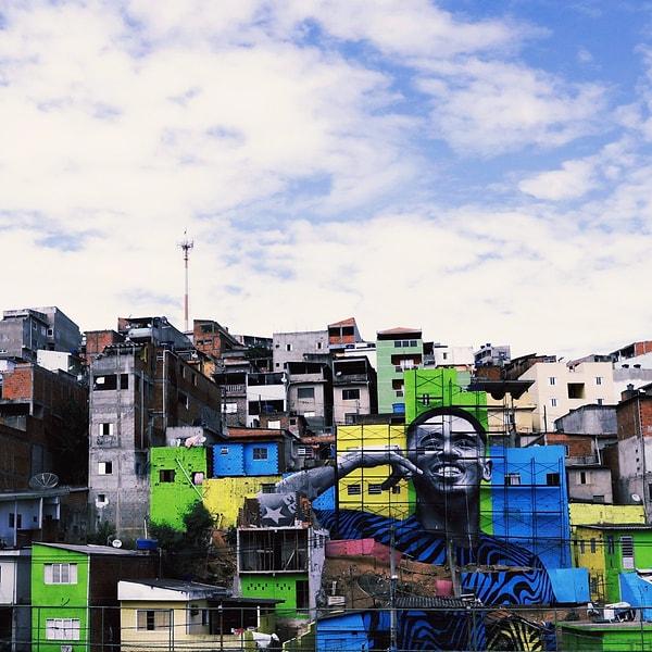 Ve 2018 Dünya Kupası. Gabriel Jesus'un çocukluğunun geçtiği mahalle, Sao Paulo.