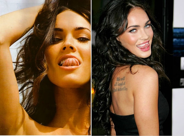 8. Зачем Меган Фокс облизывает губы на фото, никто не знает...