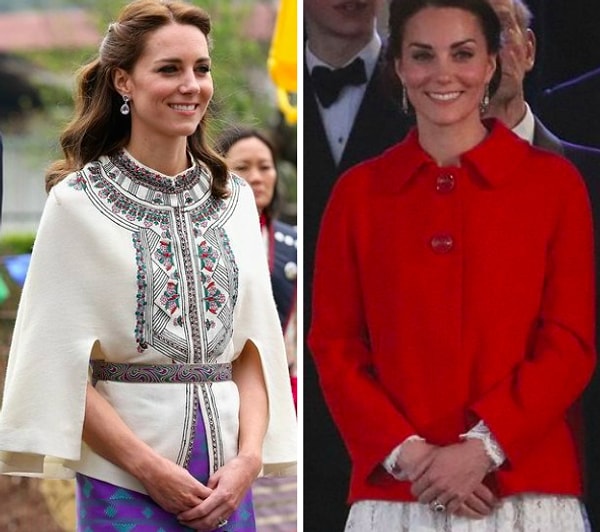 11. Герцогиня Кембриджская Кейт Миддлтон держит руки перед собой, даже когда в них нет клатча: