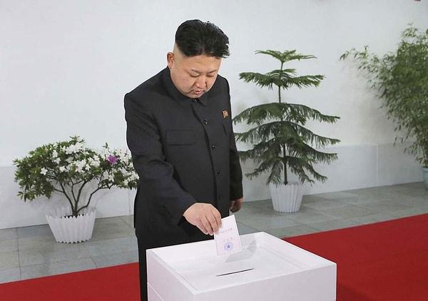 7. Kuzey Kore'de her 5 yılda bir seçim yapılıyor ve oy pusulasında sadece tek bir aday bulunuyor.