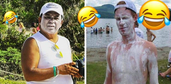 Люди, настолько переборщившие с кремом от загара, что точно не сгорят на солнце этим летом 😂