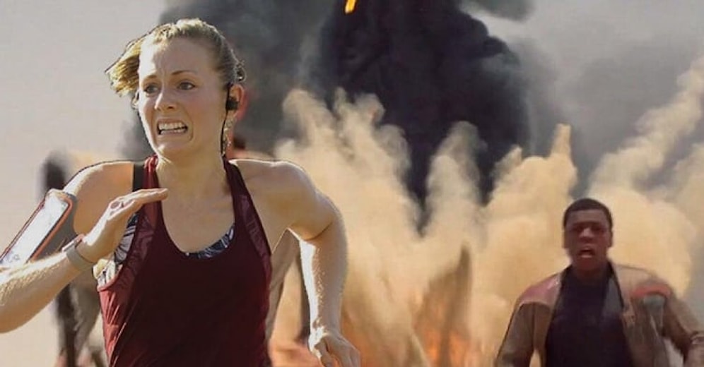 Eşinin Maratonda Çekilmiş Acı Dolu Fotoğrafını Şekilden Şekilde Sokan Acımasız Adam