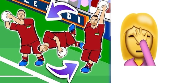 Повеселил так повеселил: иранский футболист стал мемом после эпичного сальто