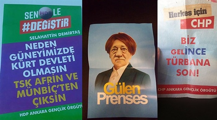 Ankara'da Muhalefete Çirkin Komplo: HDP, İYİ Parti ve CHP Adına Sahte Seçim Broşürleri Dağıtıldı