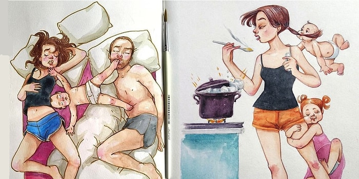 Художница иллюстрирует свою жизнь в роли мамы, которую поймут только те, у кого есть дети