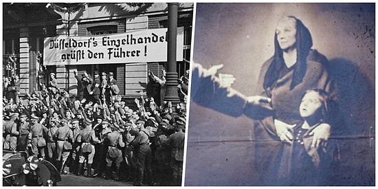 Milyonlarca İnsanın Ölümünden Sorumlu Olan Adolf Hitler'in 17 Propaganda Afiş ve Pankartı