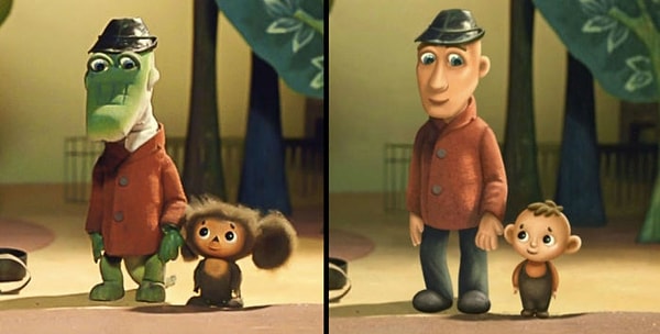 15. Крокодил Гена и Чебурашка. Хоть мы в детстве так и не поняли, кем же был Чебурашка на самом деле, малыш из него вышел очень милым!