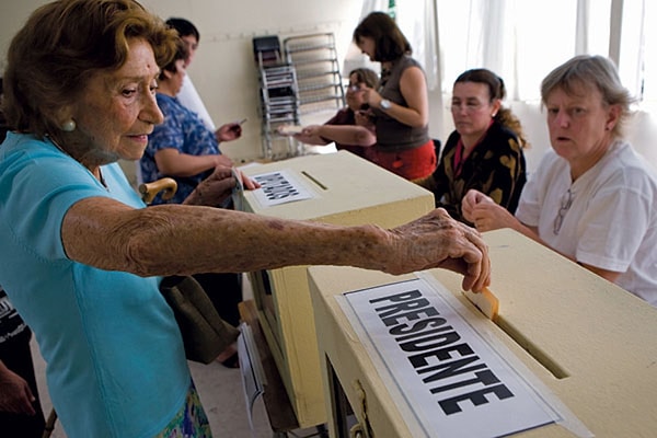 8. В Чили до 2012 года мужчины и женщины голосовали отдельно