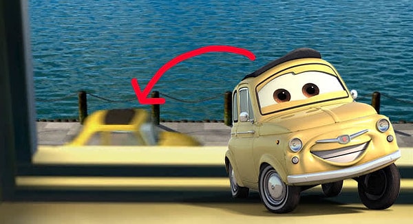 3. В том же мультфильме про Немо появляется Луиджи из "Тачек", которые вышли тремя годами позже, в 2006.