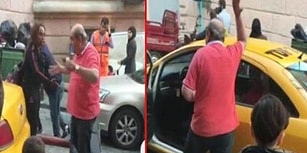 Trafiğe Soktu Diye Turistin Bavulunu Fırlatıp Bağıran Taksici