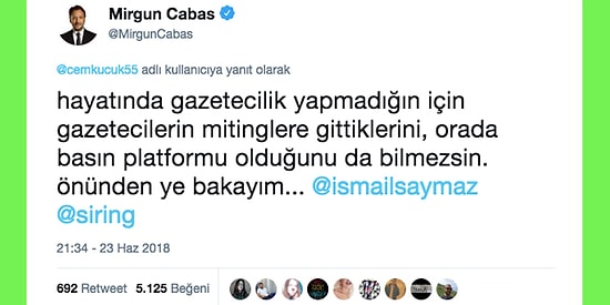 Mirgün Cabas'tan Kendisine Taraflı Gazeteci Diyen Cem Küçük'e Cevap: "Hayatında Gazetecilik Yapmadığın İçin Bilmezsin"
