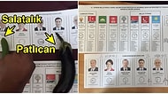 Oy Pusulalarının Fotoğraflarını Yaratıcı(!) Bir Şekilde Çekerek Sosyal Medyaya Aktaran 13 Paylaşımcı İnsan