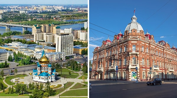 7. Омск и Томск. Оба города находятся в Сибири, но только через один из них проходит Транссибирская железнодорожная магистраль. Что это за город?