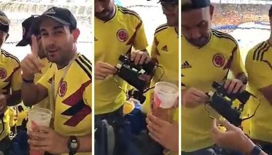İnsanlar Yaratıcılıkta Sınır Tanımıyor: Dünya Kupası Maçına Dürbünün İçinde Alkol Sokan Taraftarlar