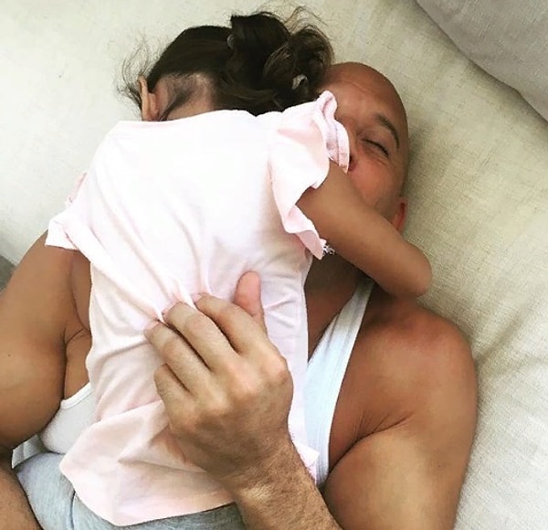 13. У Вина Дизеля трое детей и, кажется, он отлично справляется!