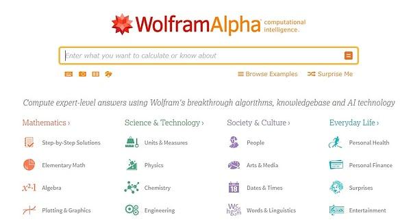 13. wolframalpha.com