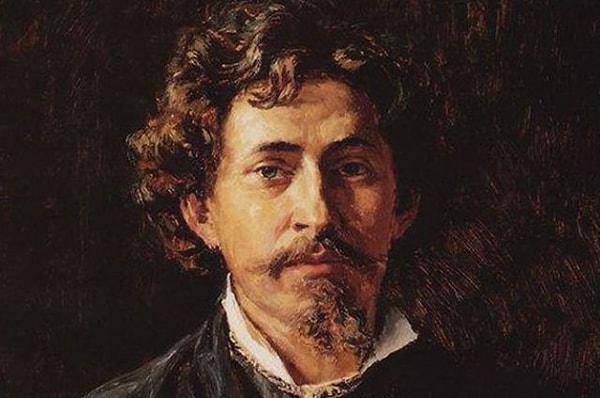 9. Какой знаменитый художник на этом фото?