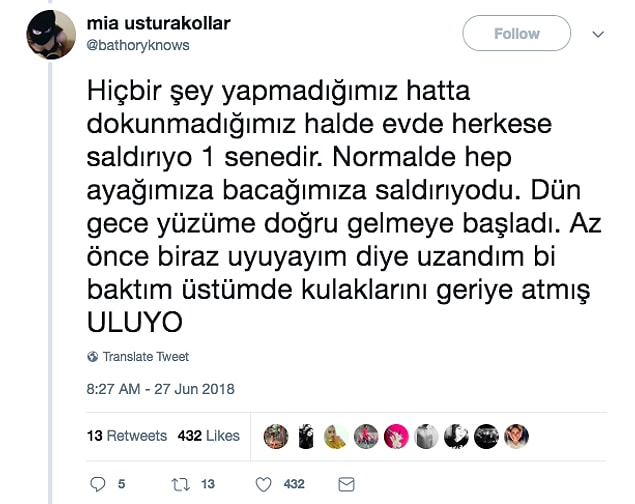 2. Uluyormuş.