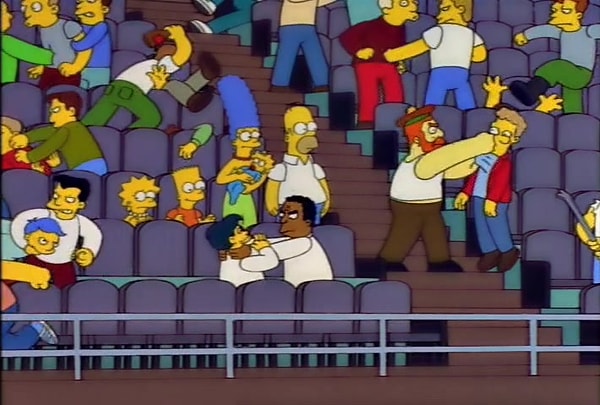 8. Кто выиграл матч в серии не показали. Однако те, кто доверяют предсказаниям «Симпсонов», уверены, что в финале мы увидим игру Португалии с Мексикой.