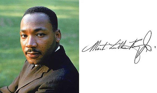 11. Martin Luther King - Afrikalı-Amerikalı Baptist papaz ve Amerikan yurttaş hakları hareketi önderi