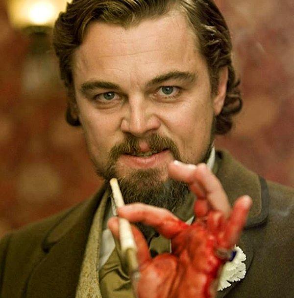 9. 'Django: Unchained'de gördüğünüz Leonardo DiCaprio'nun gerçek kanı.