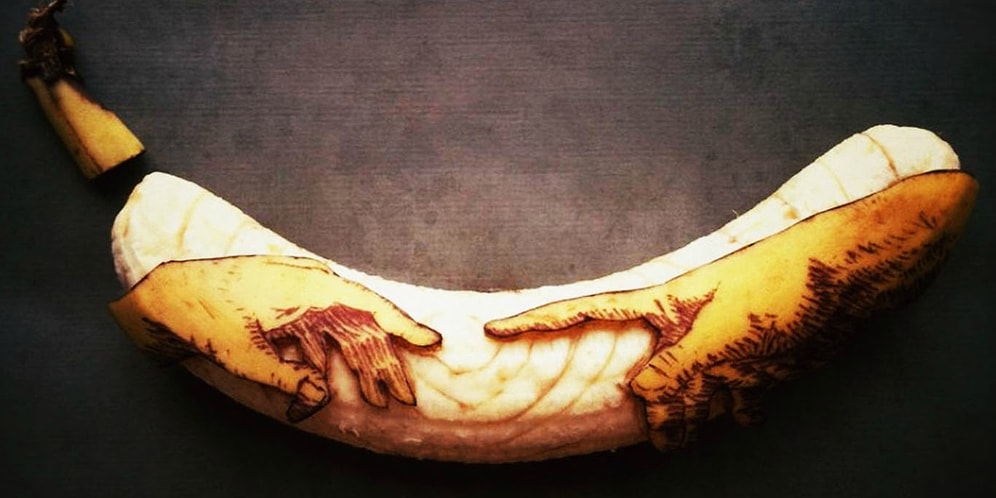 Талантливый художник превращает бананы в произведения искусства