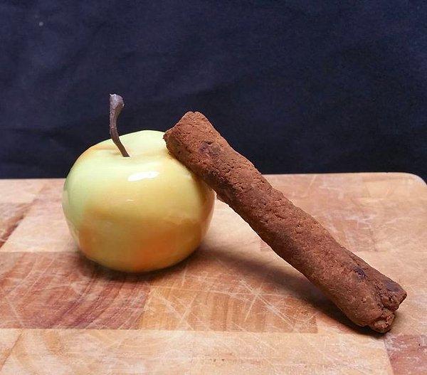 23. Fırında elma parfe, tarçın tuille