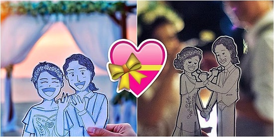 Как рассказать о своей свадьбе: Абанг и Ненг совместили рисунки с фото