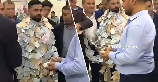 Düğünde Takılan Paralar Yüzünden Para Ağacına Dönüşen Damat