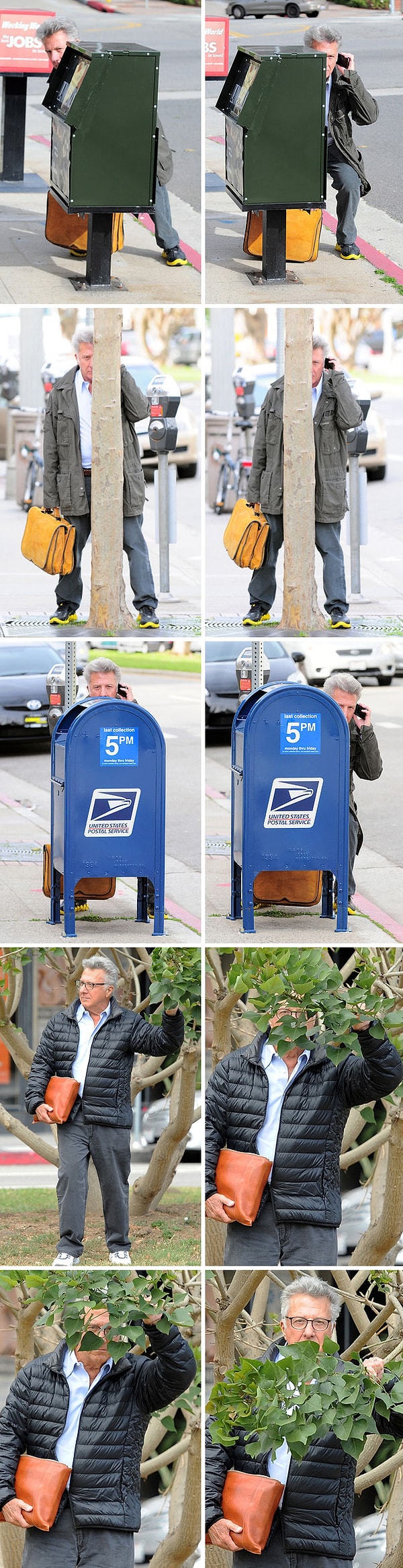 14. Дастин Хоффман просто чемпион по пряткам и выбешиванию папарацци