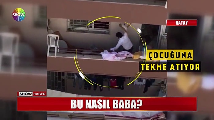 Ufacık Çocuğu Balkonda Öldüresiye Döven Vicdansız Baba