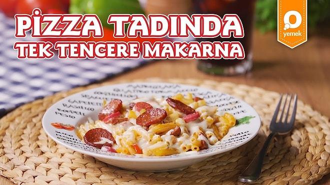 Az Bulaşık Bol Bol Lezzet Arayanlara: Tek Tencerede Pizza Makarna Nasıl Yapılır?