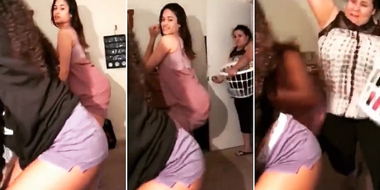 Девушки хотели записать видео, как они танцуют тверк, а вместо этого получили по башке от мамы 😂