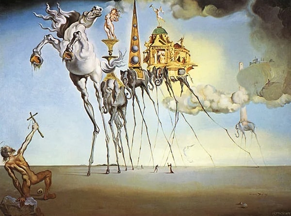 3. А что привлекло ваше внимание в этой работе Сальвадора Дали под названием "Искушение святого Антония"?