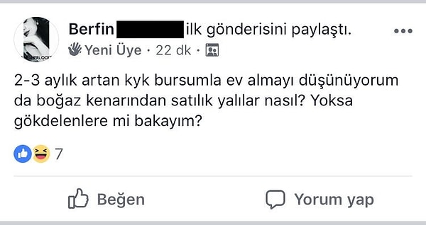 9. Biriktirdiği burslarla Boğaz'da yalı almayı düşünenler mi?