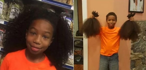 7. «Мой племянник 2 года растил волосы, чтобы пожертвовать их детям, борющимся с раком»