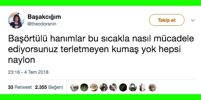 Başörtüsü Takanların Sıcakla Nasıl Mücadele Ettiği Sorusuna Gelen Birbirinden Samimi 23 Cevap