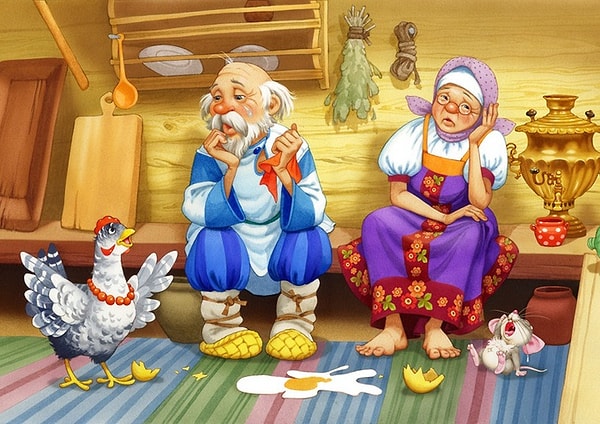 6. Какая курочка подарила деду и бабе золотое яичко?