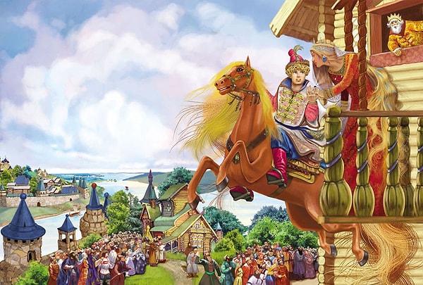 9. Конь с каким прозвищем в русской народной сказке помог Иванушке-дурачку заполучить в жены царевну?