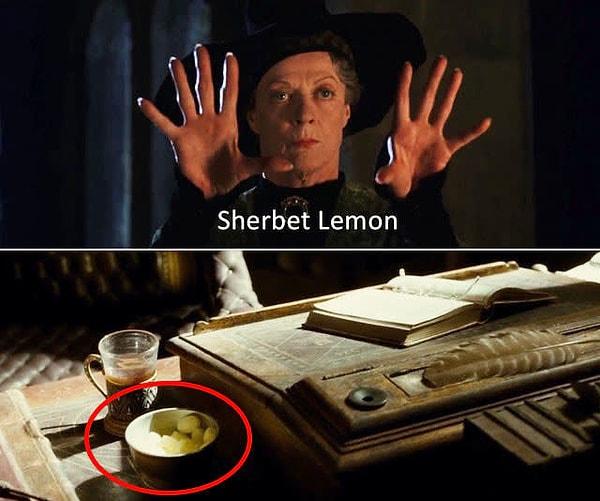 5. Sırlar Odası filminde, Dumbledore'un ofisinin şifresi "Limon Şerbeti"ydi.