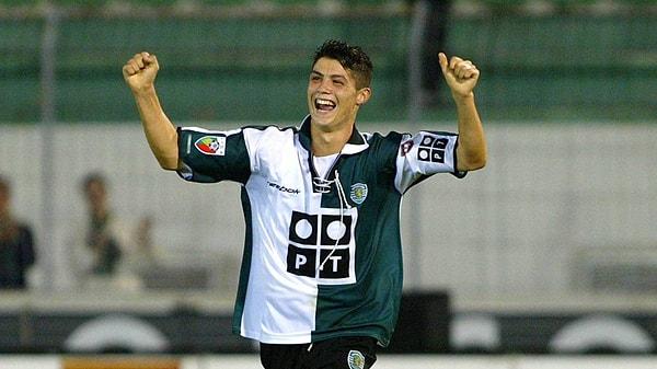 Fubola Sporting Lizbon'da başlayan Cristiano,