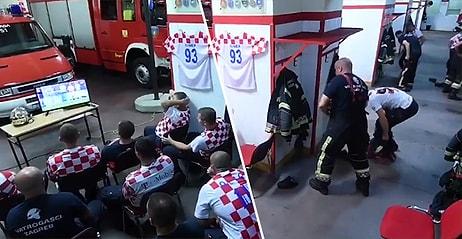 Çeyrek Finalde Turu Getirecek Penaltıyı Gelen İhbardan Dolayı Saniyeyle Kaçıran Hırvat İtfaiyeciler