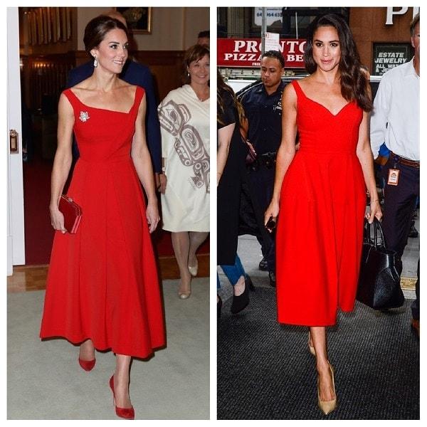 2016 yılında katıldıkları farklı etkinliklerde ikisininde tercihi kırmızı elbiseden yana oldu.