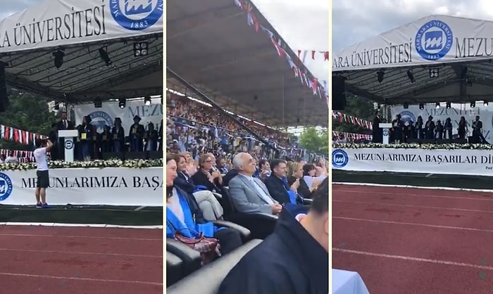 Mezuniyet Töreninde Tüyleri Diken Diken Eden Konuşma: 'Bizi İzleyen Bakmaya Doyamadığımız Mavi Gözler Var'