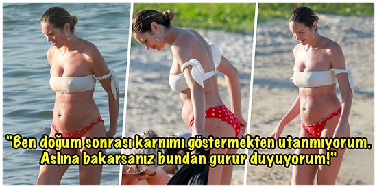 Victoria's Secret Modeli Candice Swanepoel, Doğum Sonrası Göbeğine Gelen Eleştirilere Kapak Gibi Cevap Verdi!